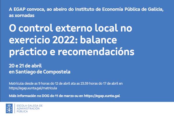 Xornadas O control externo local no exercicio 2022: balance práctico e recomendacións